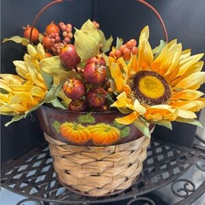 Pumpkin Basket Arrangement